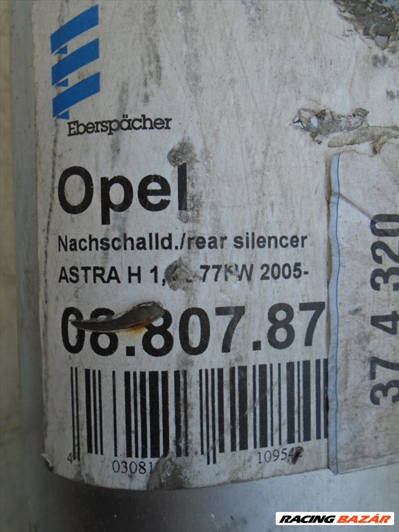 ÚJ Eberspacher (08.807.87) - kipufogó dob: OPEL Astra H TwinTop (A04) (1598 , 105 LE) 3. kép