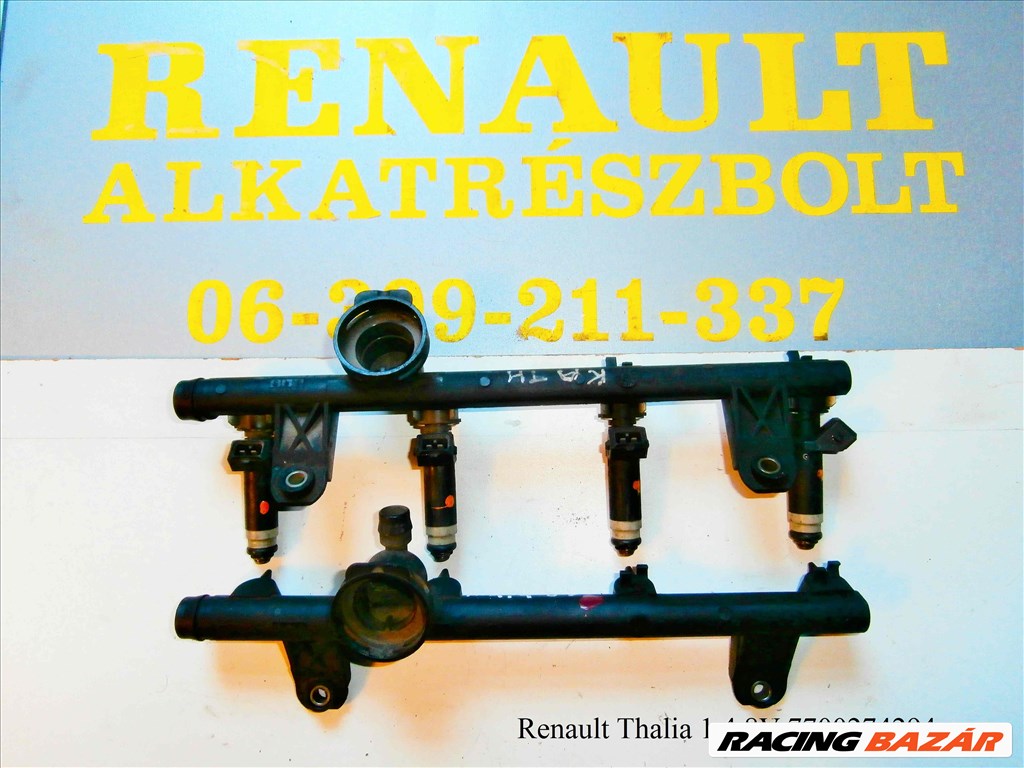 Renault Thalia 1.4 8V 7700274294 injektor + injektor híd  1. kép