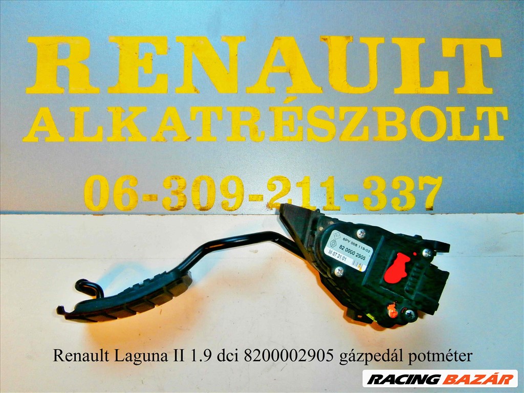 Renault Laguna II 1.9dci gázpedál potméter 8200002905 1. kép