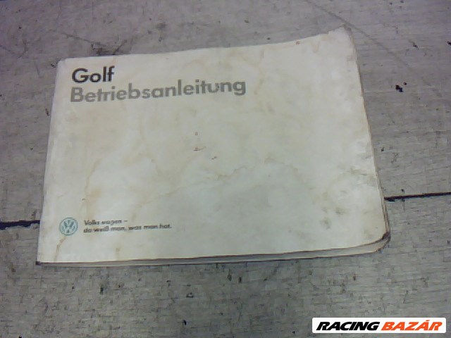 VOLKSWAGEN GOLF II. Kezelési Útmutató 1. kép