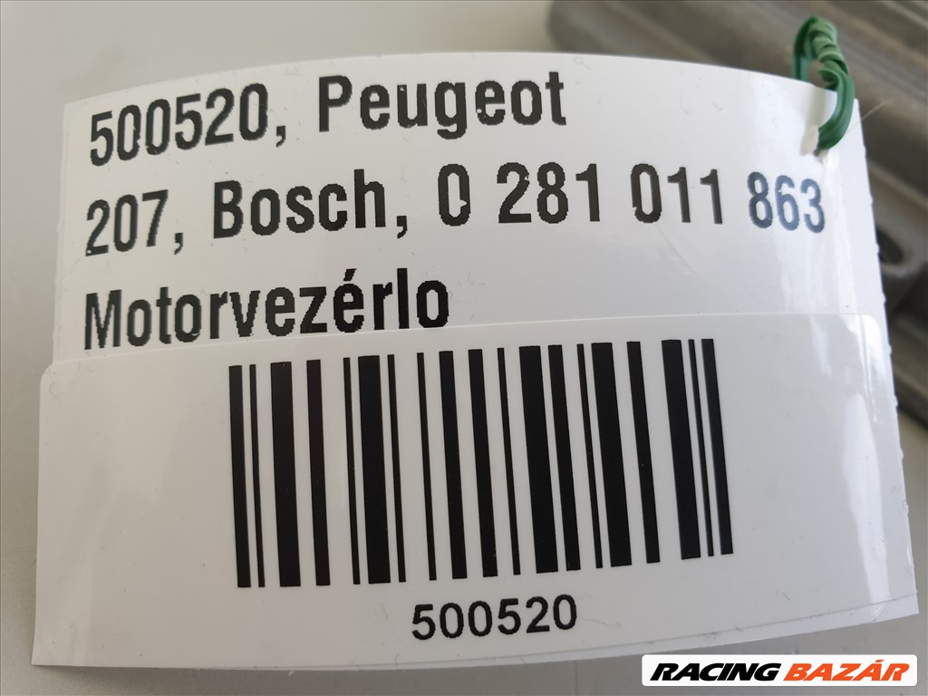 PEUGEOT 207 , Bosch 0 281 011 863, Ecu, 520 / motorvezérlő 2. kép