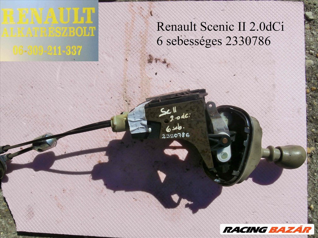 Renault Scenic II 2.0dCi 2330786 sebességváltó kulissza  1. kép