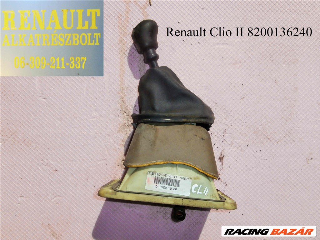 Renault Clio II 8200136240 sebességváltó kulissza 1. kép