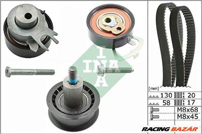 INA 530 0538 10 Vezérműszíj készlet -  VOLKSWAGEN POLO (6R, 6C) 1.4 Bi-fuel (kettős üzemanyag)  036 198 119 C