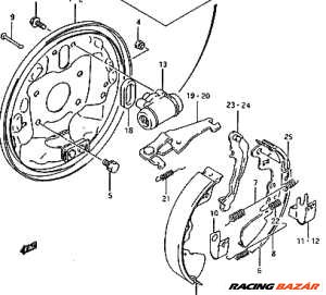 SUZUKI SWIFT FÉKBETÉT ÚJ. 1. kép