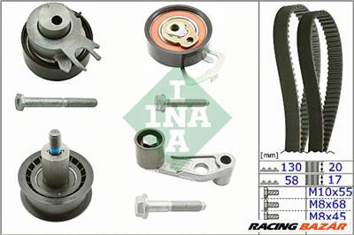 INA 530 0089 10 Vezérműszíj készlet -  SEAT CORDOBA Vario (6K5) 1.4 Benzin  036 198 119 E