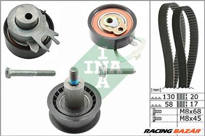 INA 530 0538 10 Vezérműszíj készlet -  SEAT IBIZA IV (6L1) 1.4 Benzin  036 198 119 C