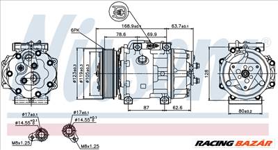 NISSENS 89143 Klímakompresszor SD7V16