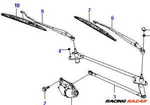 DAEWOO MATIZ 01-05 Ablaktörlő motor első