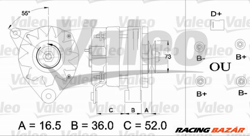 VALEO 436248 Generátor - CITROEN, PEUGEOT, FIAT, TALBOT 1. kép