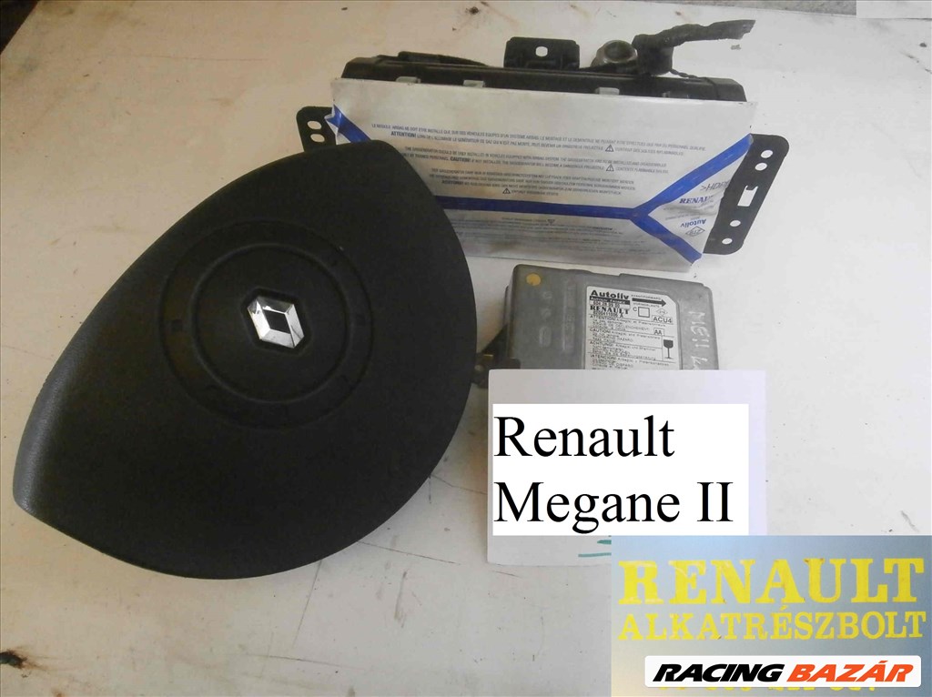 Renault Megane II komplett légzsák air bag szett  1. kép