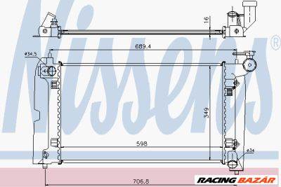 TOYOTA AVENSIS 03-07 Vízhűtő. radiátor