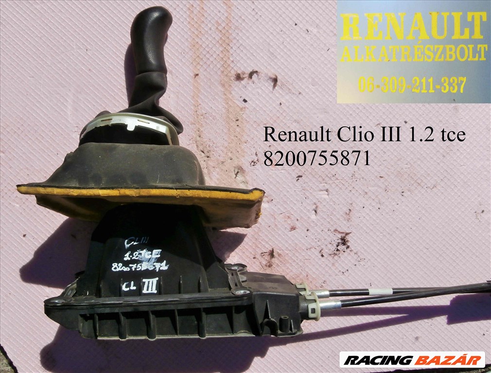 Renault Clio III 1.2tce 8200755871 sebességváltó kulissza  1. kép
