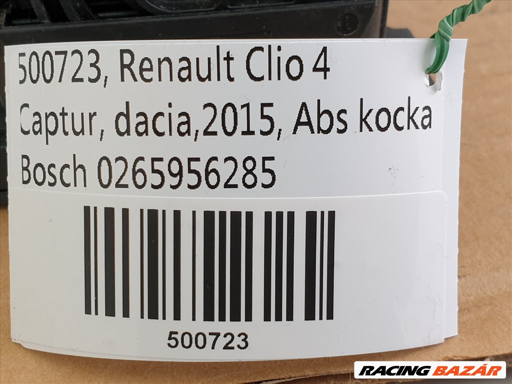 RENAULT CLIO 4/ Captur, Bosch 0 265 956 285, / 723 / abs kocka  2. kép