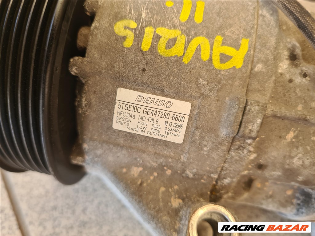 TOYOTA AURIS II 1.4 D-4D Klímakompresszor GE447280-6600 4. kép
