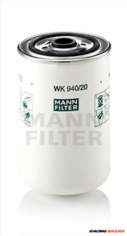 MANN-FILTER WK940/20 Üzemanyagszűrő - CITROEN, AUDI, FORD, MOSKVICH, FIAT, MITSUBISHI, HONDA 1. kép