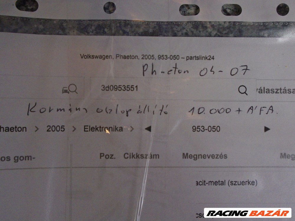 Volkswagen  Phaeton  - Kormányoszlop állító (2004-2007) 5. kép