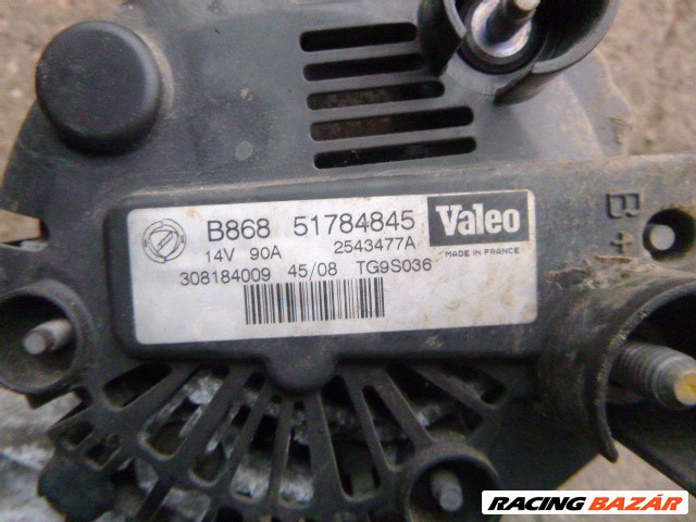 Ford Ka Mk2 2010 1,3 JTD generátor VALEO B868 90 AH 51784845 1. kép
