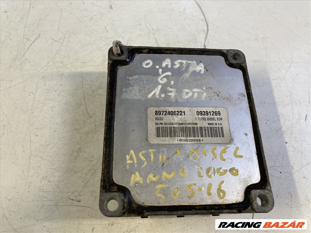 Opel Astra G motorvezérlő 09391269 2. kép