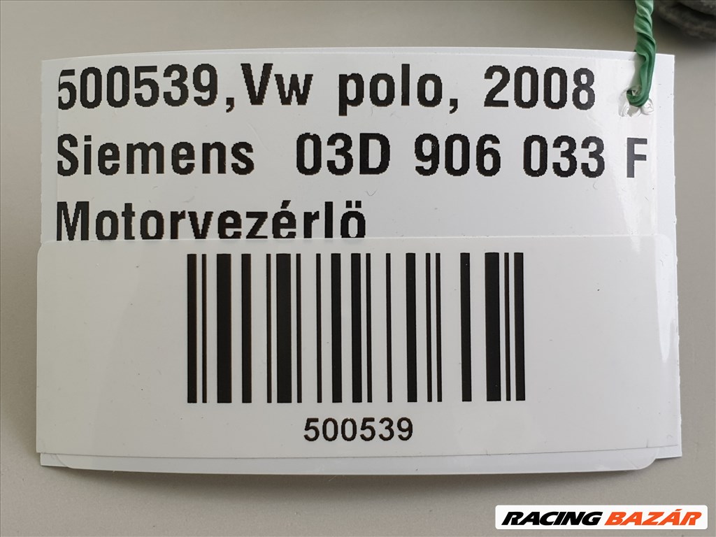 VOLKSWAGEN POLO , Siemens 03D 906 033 F, 539 / motorvezérlő  2. kép
