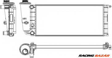 FIAT PANDA Vízhűtő. radiátor 1. kép