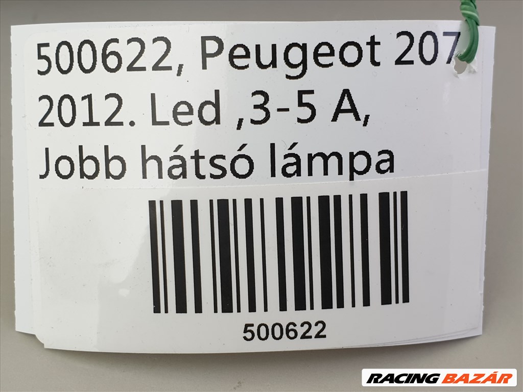 PEUGEOT 207 ,2012, 3-5 Ajtós, Jobb hátsó LED, /622 / lámpa  2. kép