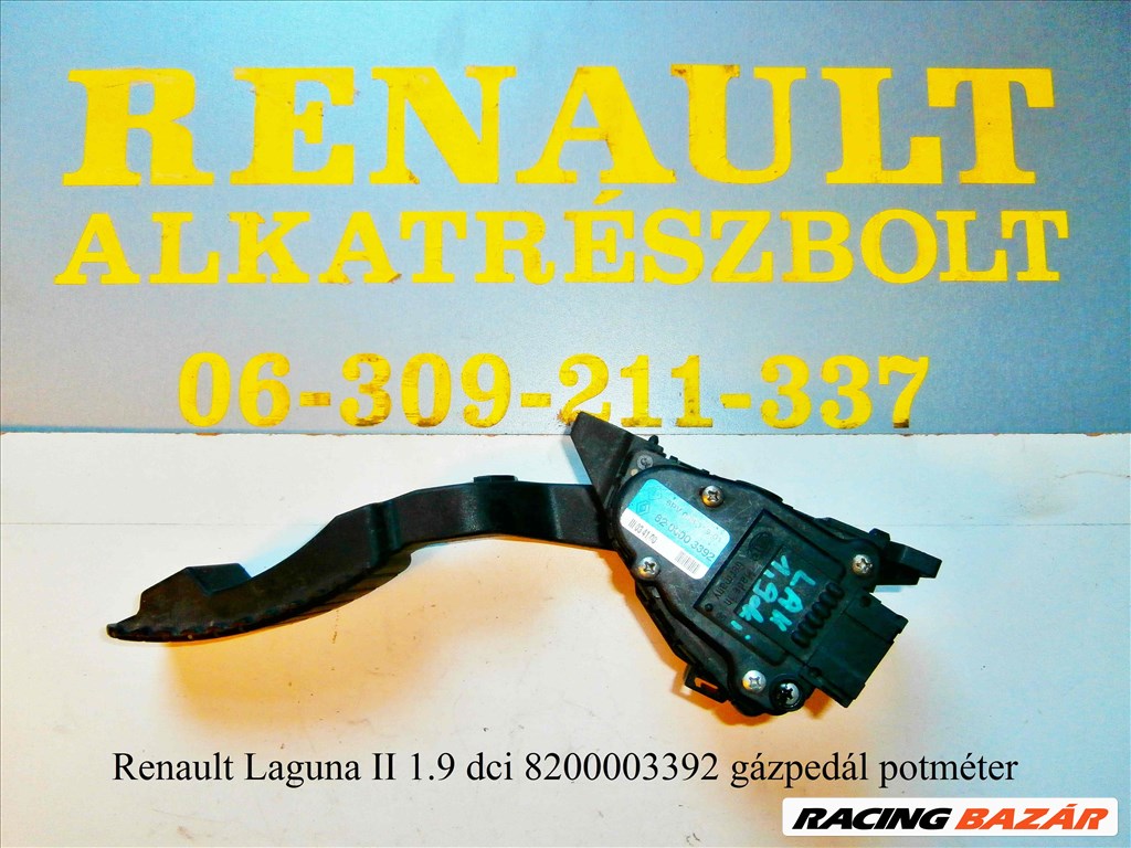 Renault Laguna II 1.9dci gázpedál potméter 8200003392 1. kép