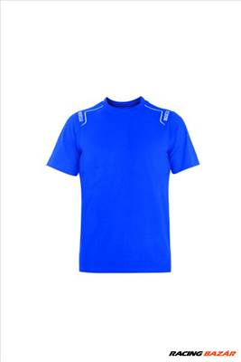 Sparco kék póló (Férfi, rövid ujjú póló) (SPARCO POLO)