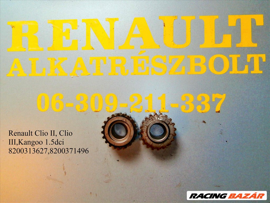 Renault 1.5dci 8200313627 8200371496 vezérműkerék  1. kép