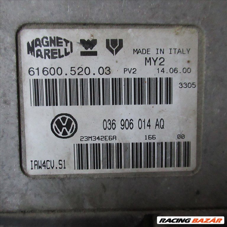 Volkswagen Golf IV 1.4 16V motorvezérlő AHW motorkód 036906014aq 1. kép