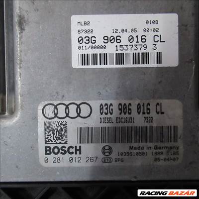 Audi A4 (B6/B7) 2.0 TDI motorvezérlő BLB motorkód 03g906016cl