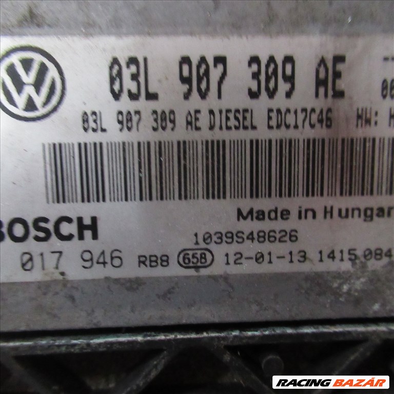 Volkswagen Passat B6 2.0 TDI motorvezérlő CFG motorkód 03l907309he 1. kép