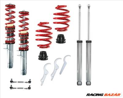 RedLine Suspension Bmw E46, kivéve iX és M3, 1998-2007-ig, rövidített stabilizátor rúddal állítható magasságú futómű