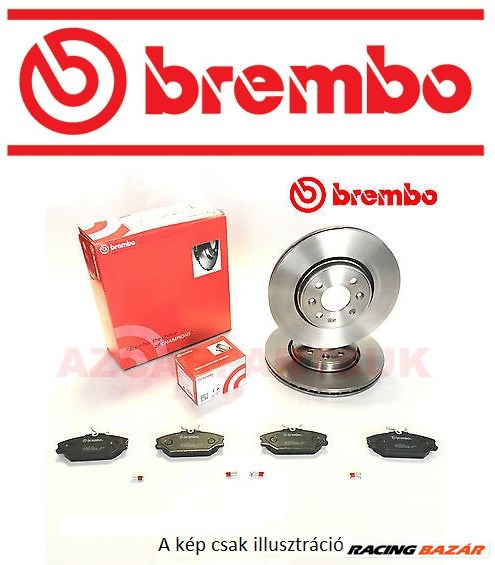 Brembo első fék szett (tárcsa+betét) (Brembo féktárcsa, betét) 1. kép
