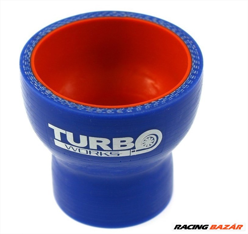 Szilikon cső egyenes szűkítő TurboWorks Pro 16-25mm, kék 1. kép