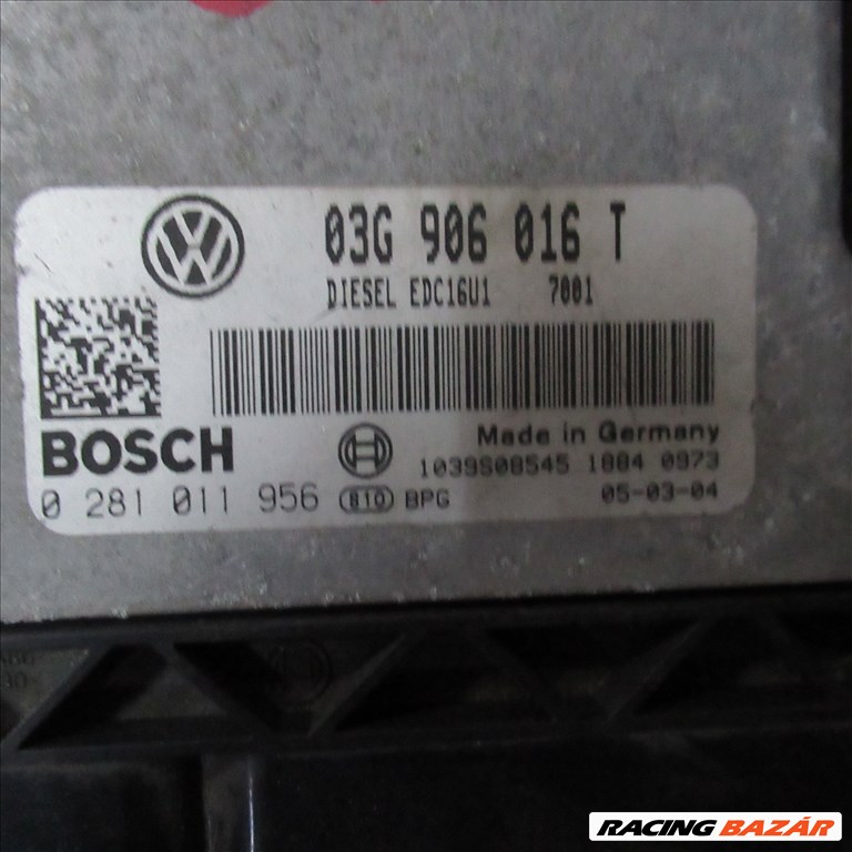 Volkswagen Golf V GT 2.0 TDI motorvezérlő BKD motorkód 03g906016t 1. kép