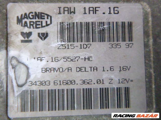 Fiat  Brava 1997 1,6 16 V motorvezérlő szett MAGNETI MARELLI iaw1af1g 2. kép