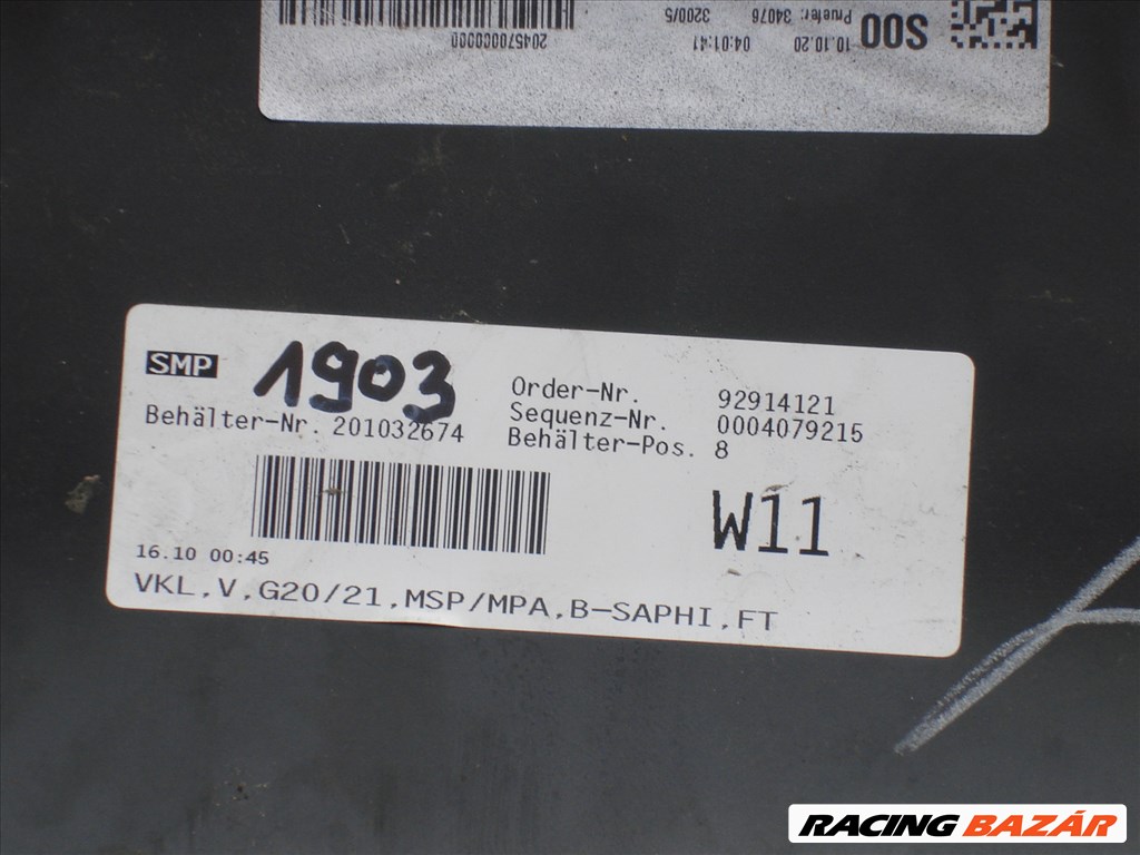 BMW 3-as G20 G21 M-Pakett radaros első lökhárító 8069346 2018-tól 5. kép
