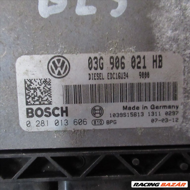 Volkswagen Passat B6 1.9 TDI motorvezérlő BLS motorkód 03g906021hb 1. kép