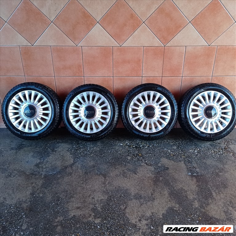 FIAT 500 15" ALUFELNI 4X98 TÈLI 185/55R15 GUMIVAL OLCSÒN!!!!! 1. kép