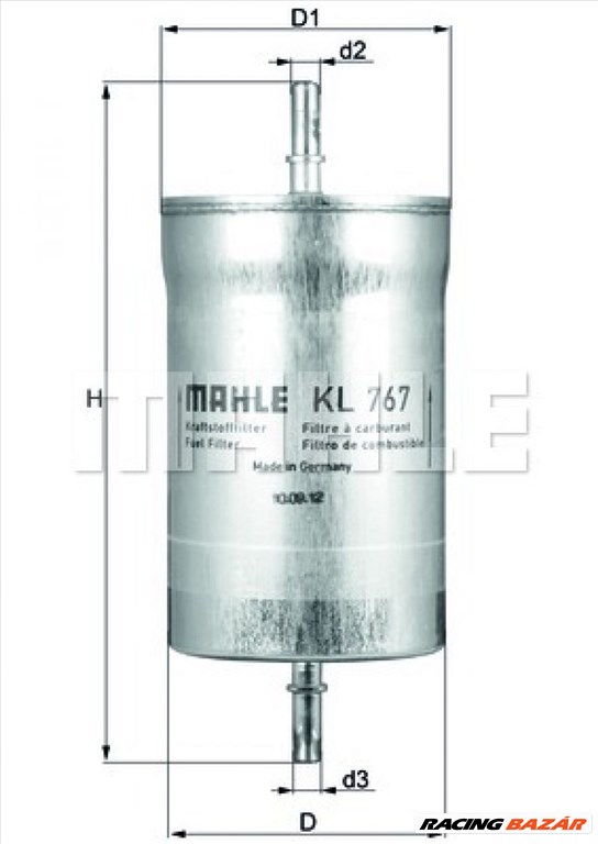 MAHLE ORIGINAL kl767 Üzemanyagszűrő - SEAT 1. kép