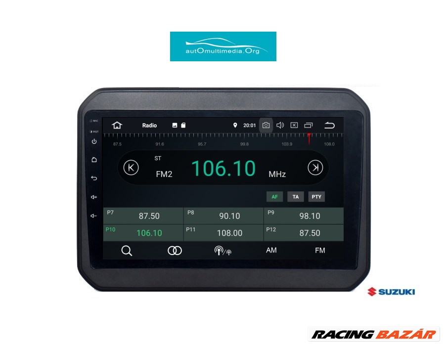 Suzuki Ignis Android 2+32 GB Multimédia Bluetooth GPS Autórádió Tolatókamerával! 6. kép