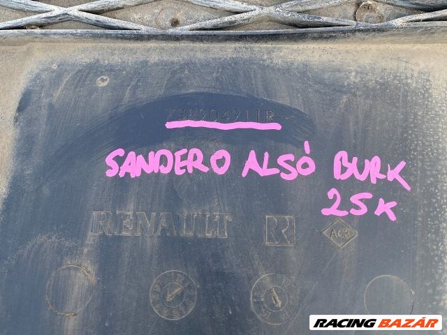 Dacia Sandero II Alsó Motorburkolat  758904911r 3. kép