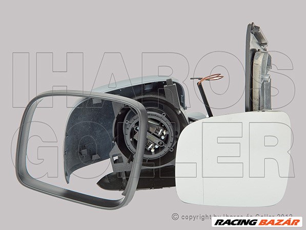 VW Caddy 2015-2020 - Külső tükör bal, el. állíth., fűth., aszf., fény. 1. kép