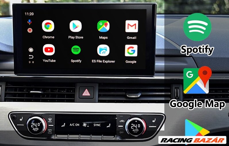 Android Autó / CarPlay Multimédia AI Box Videó Illesztő Interfész Gyári Kijelzőre 2. kép