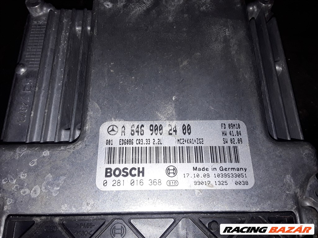 Mercedes w639 Vito 2.2 CDI motorvezérlő  0281016368 a6394465921 2. kép