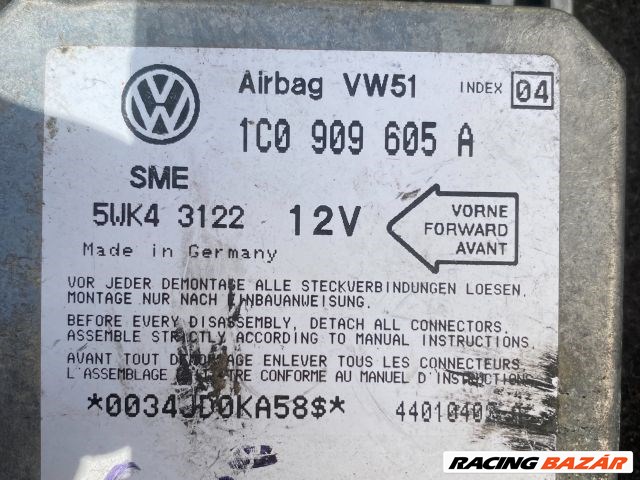 Volkswagen Golf V Légzsák Elektronika  5wk431221c090960 1c0909605a 2. kép