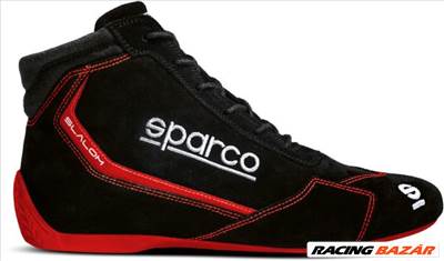 Sparco Slalom homológ sofőrcipő (fekete-piros)