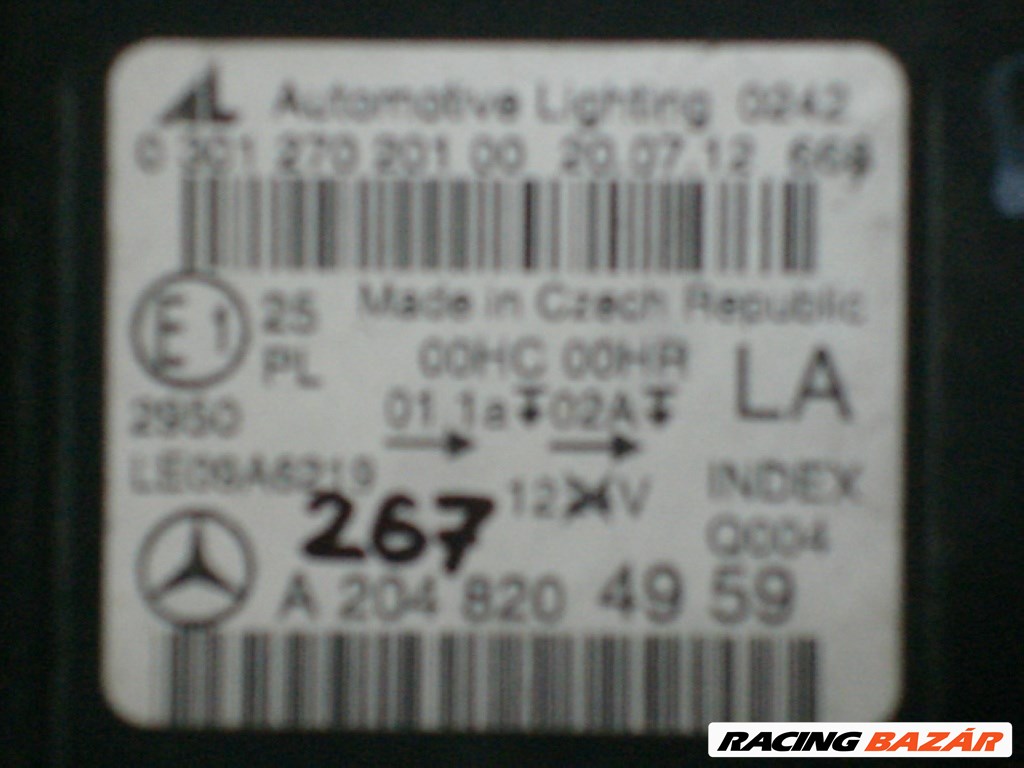 Mercedes C204 Facelift 2011-től bal első fényszóró A2048204959  5. kép
