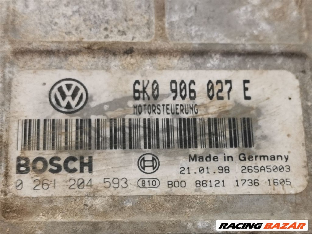 VW POLO (6N1) 60 1.4 Motorvezérlő #454 0261204593 6k0906027e 3. kép